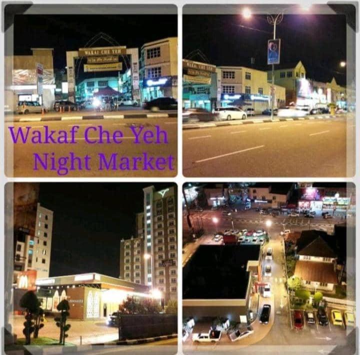 קוטה בארו Risqi Apartment 2 Bedroom Wakaf Che Yeh מראה חיצוני תמונה